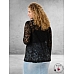 KAFFE Curve Blazer Lorani Zwart Kant
